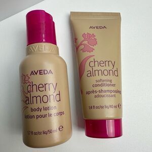 Aveda Cherry Almond Body Lotion & Conditioner Travel Size Minis New!